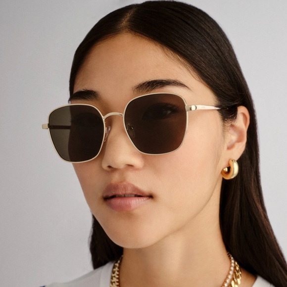 Aire Women’s Sunglasses NWT Aviator Gold Lightweight Banana Republic - Picture 4 of 9